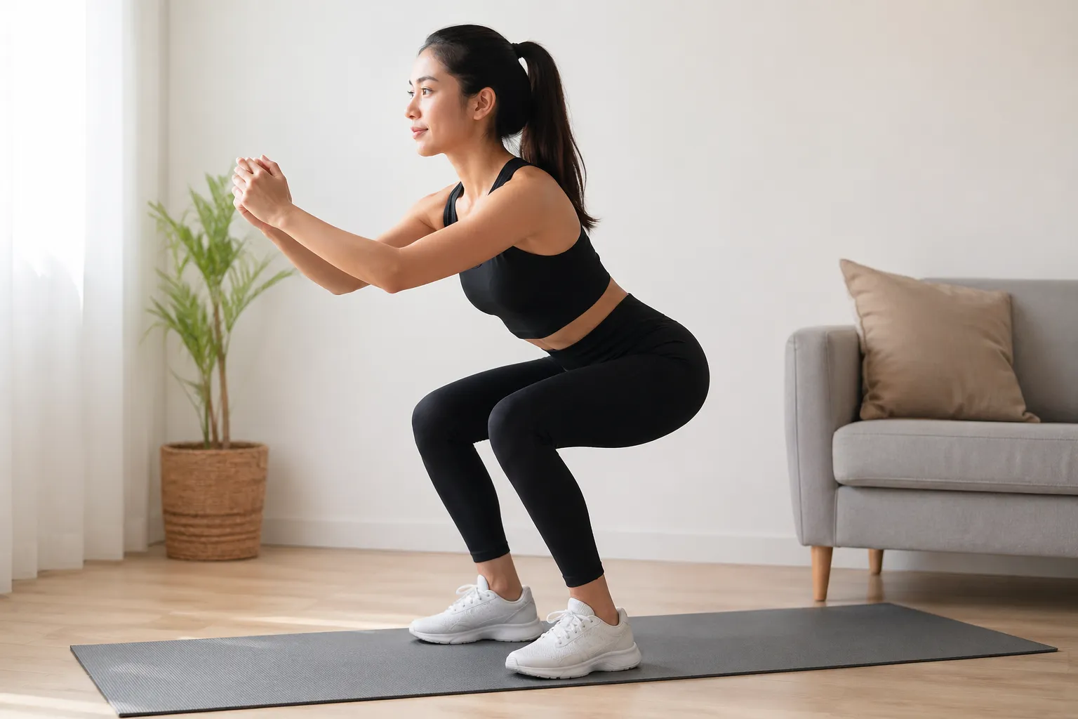 Eenvoudige oefeningen om thuis botten en spieren te versterken.