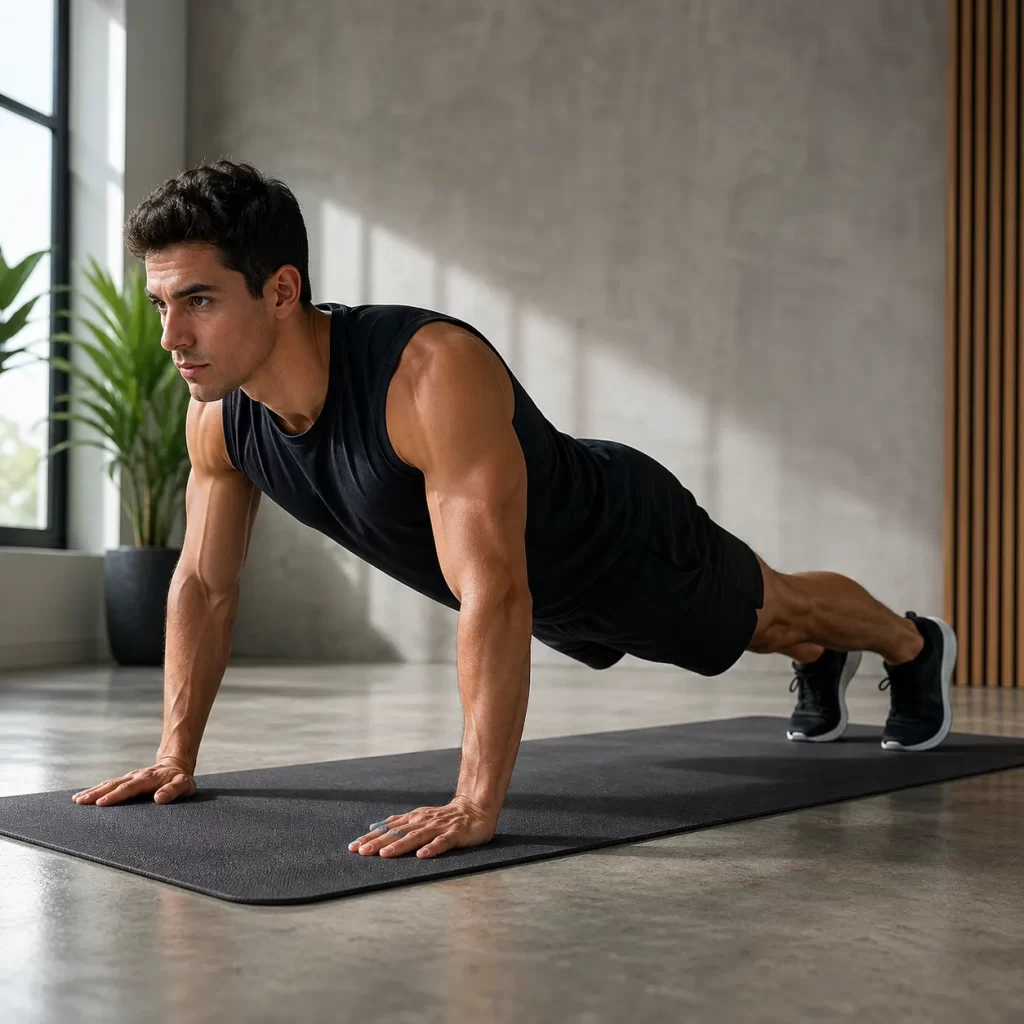 Effectieve bodyweight training voor kracht, stabiliteit en controle, zonder fitnessapparatuur.