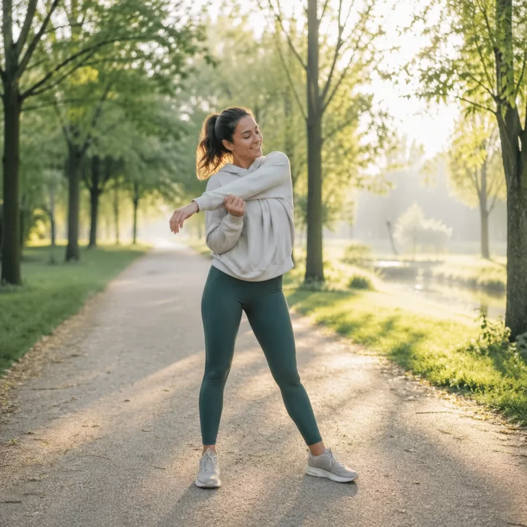 Vrij en ontspannen bewegen in de natuur, zonder vaste routine.